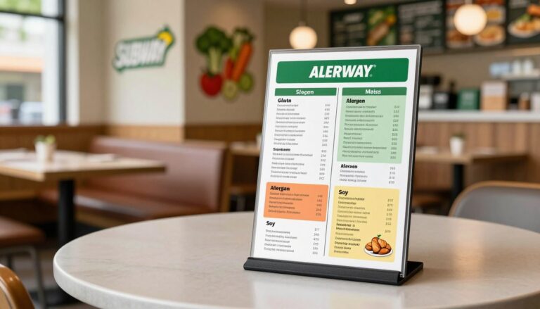 Subway Allergen Menu