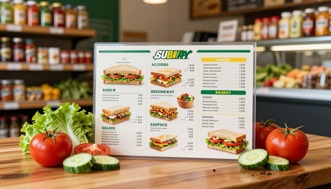 Subway Nutrition Menu