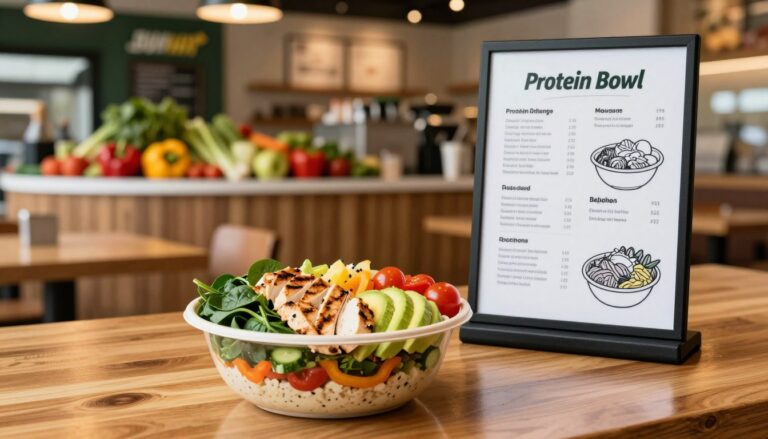 Subway Protein Bowl Menu